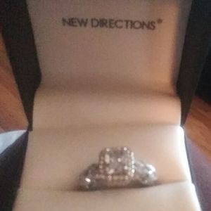 Size 9 large  princess cut CZ  Gorgeous Ring